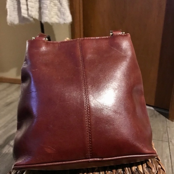 Italian leather mid woven front bag wow! - Picture 3 of 7